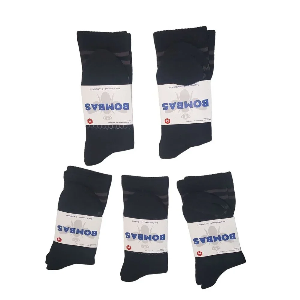 Bombas Socks womens medium 8-10.5/Mens 6-9 shoe zs calf stay up solid Cushion‎